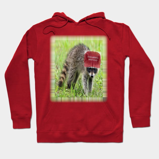 Make America Great Again Racoon Hoodie by TWinters